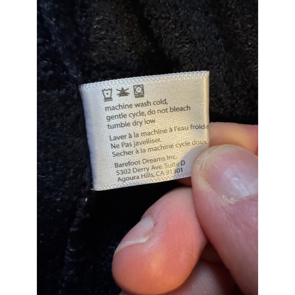 Barefoot Dreams Women's Cardigan L Gray Black Ombre - Picture 5 of 6
